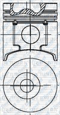 YENMAK 39-04482-000 Piston+Segman Std ( Npr Segmanli ) 104mm Hd72 D4af 104mm  ####